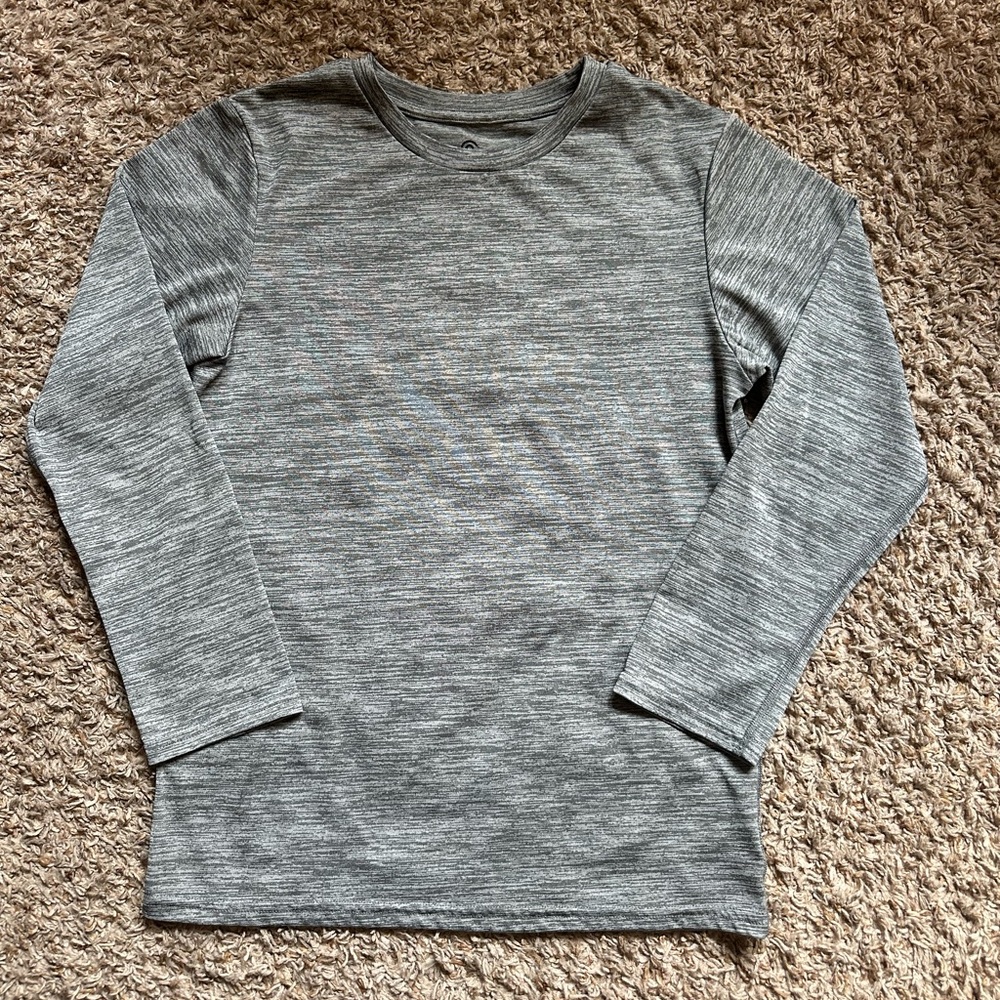 Women’s Champion Dri-Fit Tee; Gray; Size L (12/14)